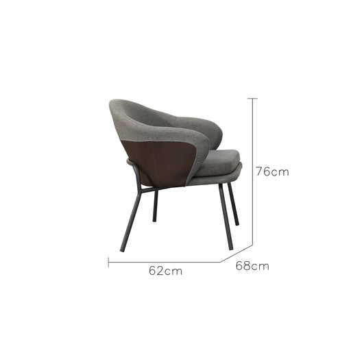 Bianchi 棉麻造型 餐椅 - LaDyKimsa